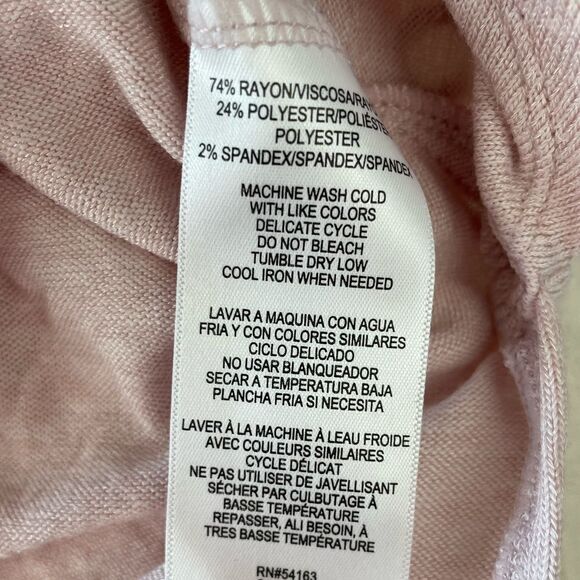 NWOT Calvin Klein Performance Pink V-Neck T-Shirt Size 2X - Picture 7 of 7